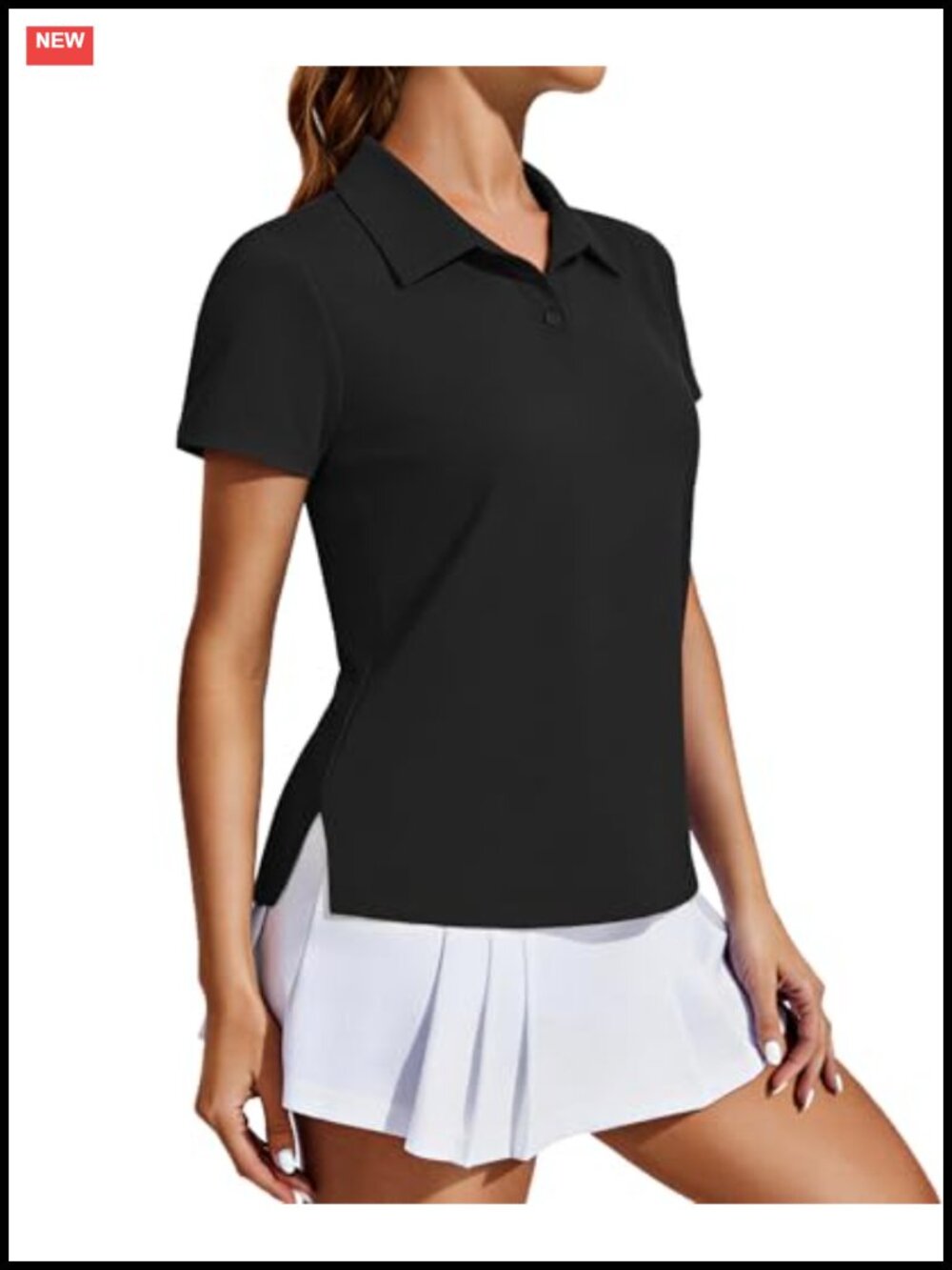 Women's UPF 50+ Golf Polo Shirt Short Sleeve Athletic Tennis Top